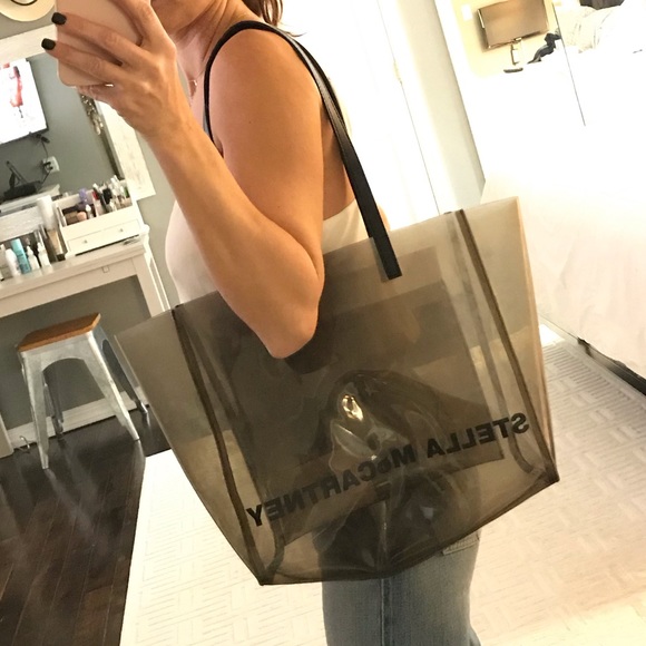 Stella McCartney Handbags - Stella McCartney large PVC logo tote bag